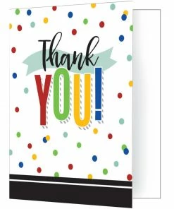 Creative Converting Colorful Grad Thank You (8/Pkg)