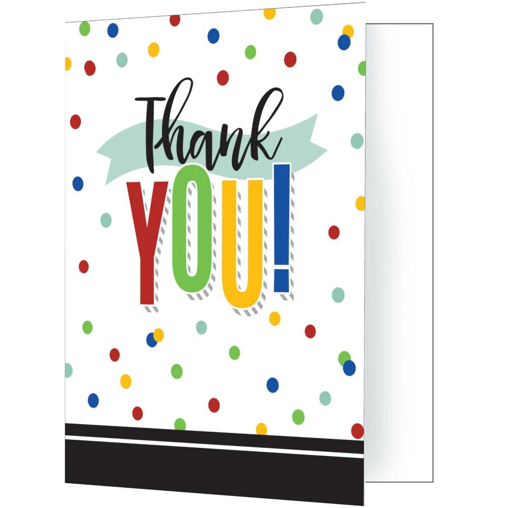 Creative Converting Colorful Grad Thank You (8/Pkg)