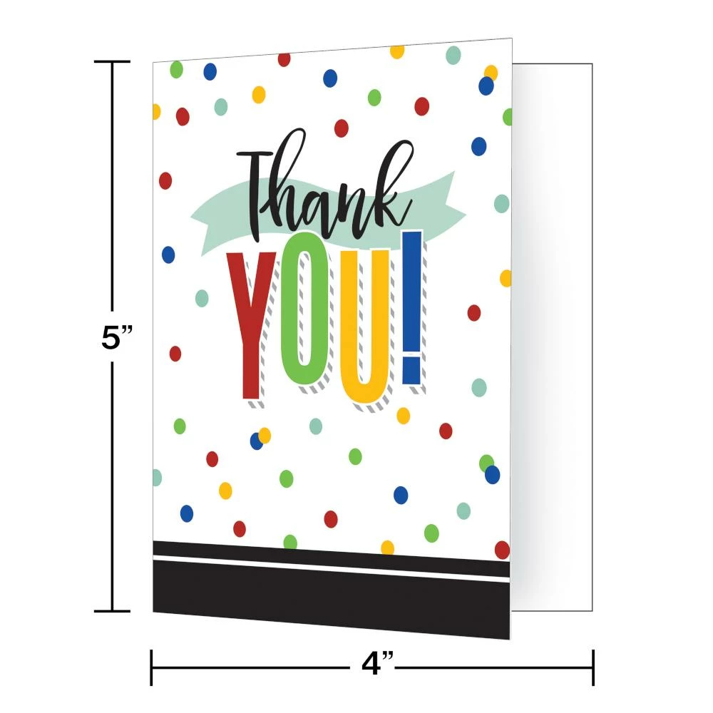 Creative Converting Colorful Grad Thank You (8/Pkg)