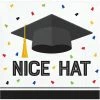 Creative Converting Graduation Fun Beverage Napkin, Nice Hat (16/Pkg) Graduation Party Supplies