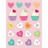 Creative Converting Valentines Stickers, Candy Hearts 4ct