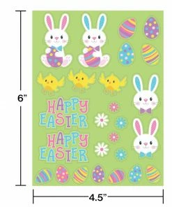 Creative Converting Stickers, Easter Characters (4/Pkg)