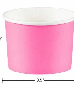 Creative Converting Treat Cups, Candy Pink (8/Pkg)