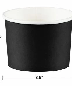 Creative Converting Treat Cups, Black Velvet (8/Pkg)