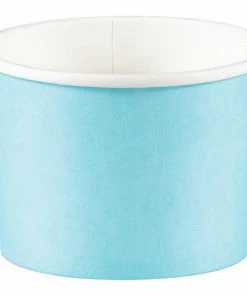 Creative Converting Treat Cups, Pastel Blue (8/Pkg) Solid Color Tableware