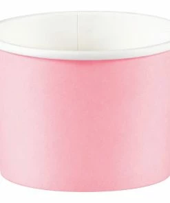 Creative Converting Treat Cups, Classic Pink (8/Pkg) Solid Color Tableware