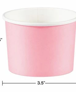 Creative Converting Treat Cups, Classic Pink (8/Pkg) Solid Color Tableware