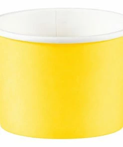 Creative Converting Treat Cups, School Bus Yellow (8/Pkg) Solid Color Tableware