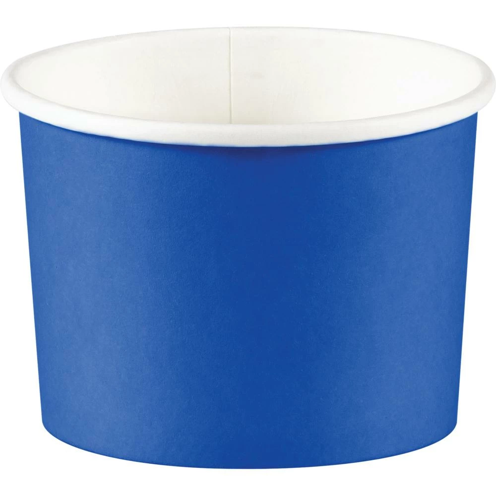 Creative Converting Treat Cups, Cobalt (8/Pkg) Solid Color Tableware