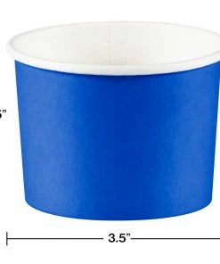 Creative Converting Treat Cups, Cobalt (8/Pkg) Solid Color Tableware