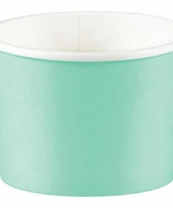 Creative Converting Treat Cups, Fresh Mint (8/Pkg) Solid Color Tableware