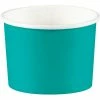 Creative Converting Solid Color Tableware Treat Cups, Teal Lagoon (8/Pkg)