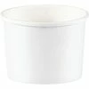 Creative Converting Solid Color Tableware Treat Cups, White (8/Pkg)