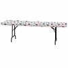 Creative Converting Patriotic Stars 29" X 72" Rectangular Stay Put Plastic Table Cover Patriotic And 4th Of July Party Decorations
