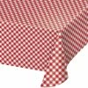 Creative Converting Classic Gingham Paper Tablecover All Over Print, 54" X 102" (1/Pkg)