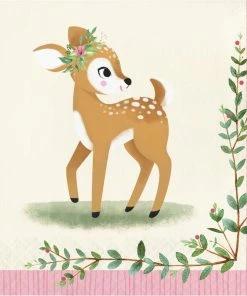 Creative Converting Deer Little One Luncheon Napkin (16/Pkg)