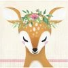 Creative Converting Kids Birthday Party Themes Deer Little One Beverage Napkin (16/Pkg)