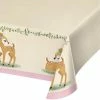 Creative Converting Kids Birthday Party Themes Deer Little One Paper Tablecover All Over Print, 54" X 102" (1/Pkg)