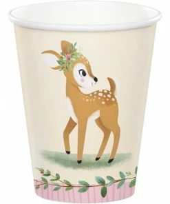 Creative Converting Deer Little One Hot/Cold Cup 9Oz. (8/Pkg) Kids Birthday Party Themes
