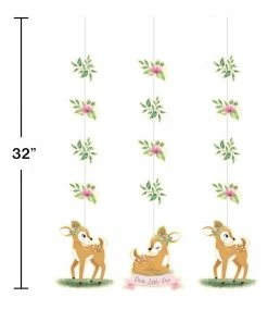 Creative Converting Deer Little One Hanging Cutouts (3/Pkg) Kids Birthday Party Themes