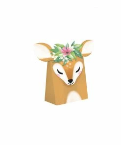 Creative Converting Deer Little One Paper Treat Bag With Attachments (8/Pkg) Kids Birthday Party Themes