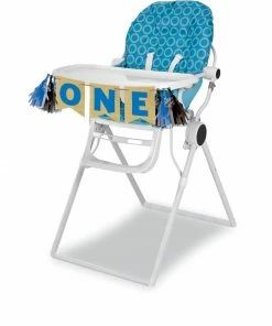 Creative Converting Moose Blue Buffalo Plaid Burlap Banner W/ Tassles, One (1/Pkg) Themed Tableware