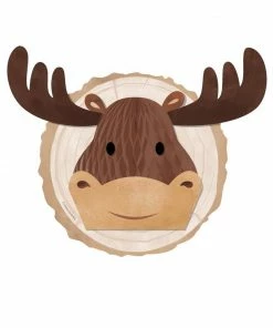 Creative Converting Themed Tableware Moose Blue Buffalo Plaid Birthday Wall Cutout