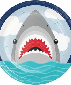Creative Converting Shark Party Dinner Plate (8/Pkg) Kids Birthday Party Themes