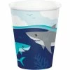 Creative Converting Kids Birthday Party Themes Shark Party Hot/Cold Cup 9Oz. (8/Pkg)