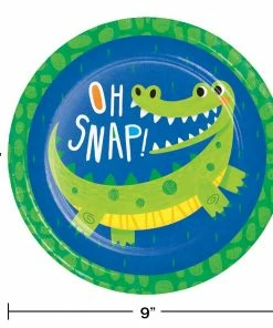 Creative Converting Alligator Party Dinner Plate (8/Pkg)