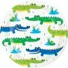 Creative Converting Kids Birthday Party Themes Alligator Birthday Party Dessert Plates, 8 Ct
