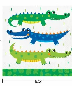 Creative Converting Alligator Party Luncheon Napkin (16/Pkg) Kids Birthday Party Themes
