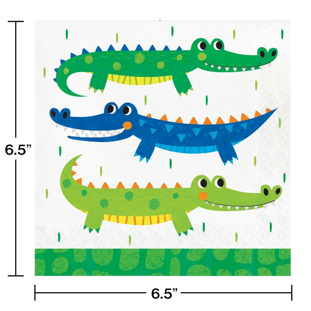 Creative Converting Alligator Party Luncheon Napkin (16/Pkg) Kids Birthday Party Themes