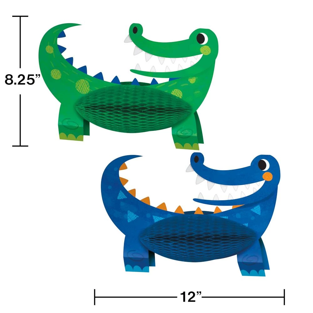 Creative Converting Alligator Party Centerpiece Hc Shaped (2/Pkg) Kids Birthday Party Themes