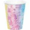 Creative Converting Kids Birthday Party Themes Tie Dye Party Hot/Cold Cup 9Oz. (8/Pkg)
