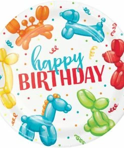 Creative Converting Kids Birthday Party Themes Party Balloon Animals Dinner Plate (8/Pkg)