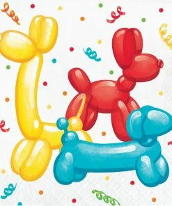 Creative Converting Party Balloon Animals Luncheon Napkin (16/Pkg) Kids Birthday Party Themes