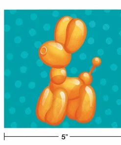 Creative Converting Kids Birthday Party Themes Party Balloon Animals Beverage Napkin (16/Pkg)