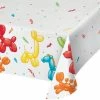 Creative Converting Party Balloon Animals Paper Tablecover All Over Print, 54" X 102" (1/Pkg)