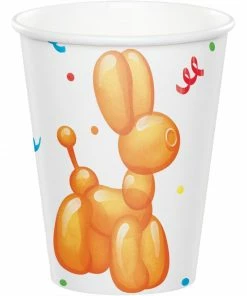 Creative Converting Party Balloon Animals Hot/Cold Cup 9Oz. (8/Pkg) Kids Birthday Party Themes