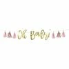 Creative Converting Pink And Gold Oh Baby Tassel Banner (1/Pkg) Baby Showers