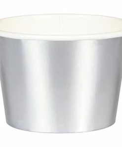Creative Converting Silver Foil Treat Cups, 8 Ct Anniversary Decorations