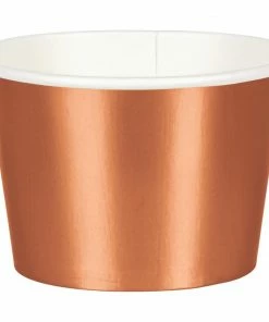 Creative Converting Rose Gold Foil Treat Cups, 8 Ct Bridal And Wedding