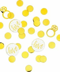 Creative Converting White And Gold Wedding Confetti Bridal And Wedding