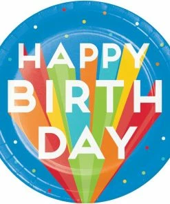 Creative Converting Big Birthday Bash Dinner Plate, 8 Ct Adult Birthday Party Themes