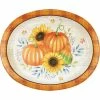 Creative Converting Harvest Truck Oval Platter, 8 Ct Thanksgiving Party Decorations