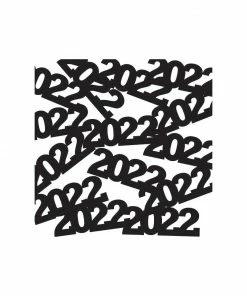 Creative Converting 2022 Confetti Black New Year's Eve Party Supplies