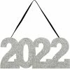 Creative Converting New Year's Eve Party Supplies 2022 Glitter Hanging Sign
