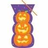 Creative Converting Cello Bag, Shaped, Halloween Pumpkin Stack, 20 Ct