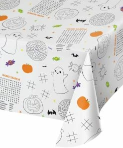 Creative Converting Tablecover, Paper, Halloween Activity